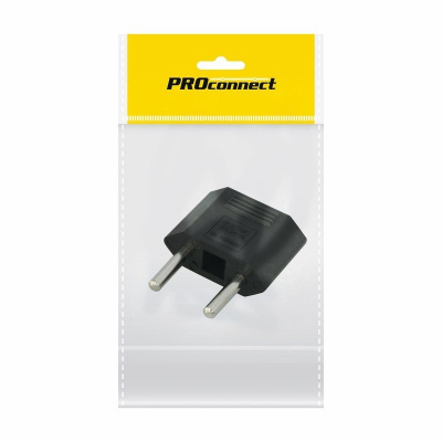 Переходник сетевой плоский "Тефаль" черн.PROCONNEKT 11-1042-9