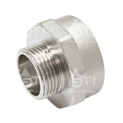 Переходник 1/2" х 3/8" в-н никелир.