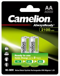 Аккумулятор 1.2В Camelion АА-2100mAh Ni-Mh Always Ready BL-2
