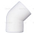 Угольник PPRC 45 гр. 50 MeerPlast