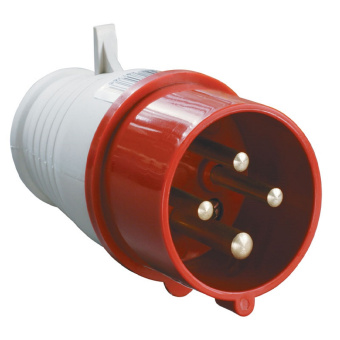 Вилка каб. 014 3ф 16А 3p+e    ps-014-16-380