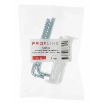 Крепеж для водонагревателя PROFLINE (шуруп-костыль 10мм + дюбель 12мм в комплекте 2 шт.)