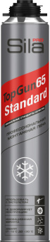 Пена монтажная *ЗИМА Sila Pro TopGun 65 STANDART  850 мл серебро