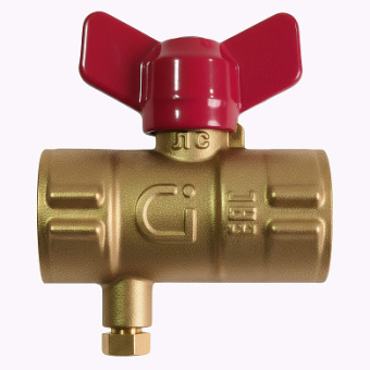 Кран шаровой для манометра Ci 11б27п(м)2 с краном Маевского 15 (G½")