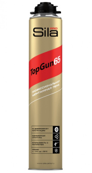 Пена монтажная *ЗИМА Sila Pro TopGun 65  875 мл золото