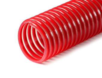 Шланг ПВХ 32 мм спиральный морозостойкий красн